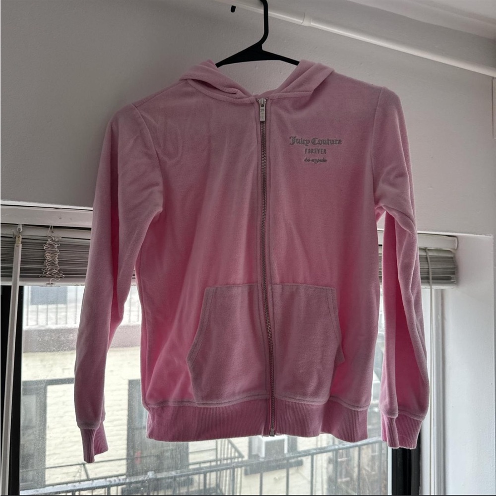 Juicy Couture Light Pink Velour Hoodie Jacket